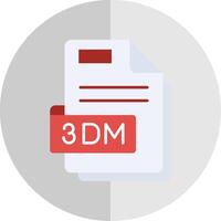 3dm Flat Scale Icon vector