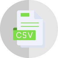 Csv Flat Scale Icon vector