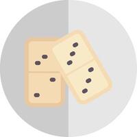 Domino Flat Scale Icon vector