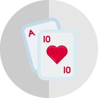 Poker Flat Scale Icon vector