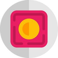 Brightness Flat Scale Icon vector