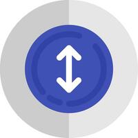 Up and down arrow Flat Scale Icon vector
