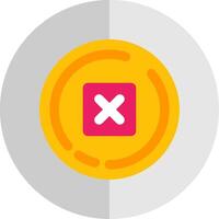 Delete Flat Scale Icon vector