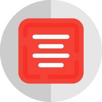 Center alignment Flat Scale Icon vector