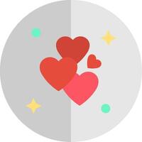 Love Flat Scale Icon vector