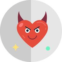 demonio plano escala icono vector