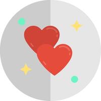Love Flat Scale Icon vector