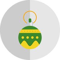 Bauble Flat Scale Icon vector