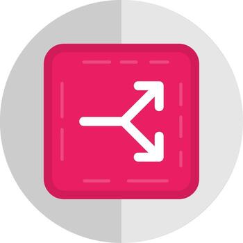 Split Flat Scale Icon vector