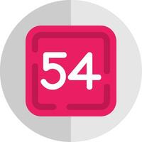 Fifty Four Flat Scale Icon vector