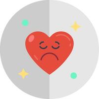 Sad Flat Scale Icon vector