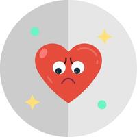 Sad Flat Scale Icon vector