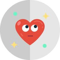 Rolling eyes Flat Scale Icon vector