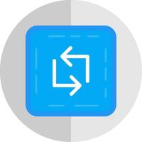 Loop Flat Scale Icon vector