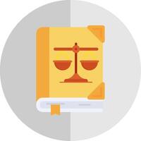 Law Flat Scale Icon vector