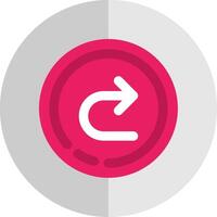Forward Flat Scale Icon vector