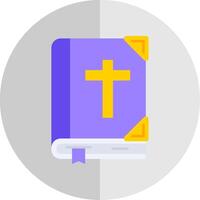 Biblia plano escala icono vector