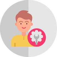 Maintenance Flat Scale Icon vector