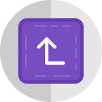 Turn up Flat Scale Icon vector