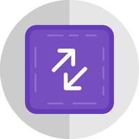 Swap Flat Scale Icon vector