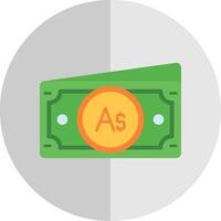 Australian dollar Flat Scale Icon vector