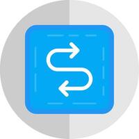Zigzag Flat Scale Icon vector