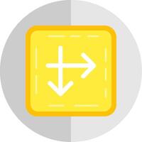 Intersect Flat Scale Icon vector