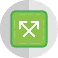 Intersect Flat Scale Icon vector