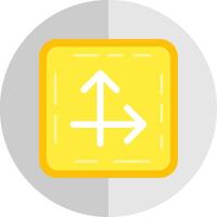 Intersect Flat Scale Icon vector