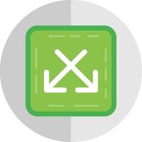 Intersect Flat Scale Icon vector