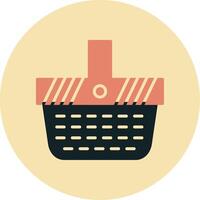 Picnic Basket Vector Icon