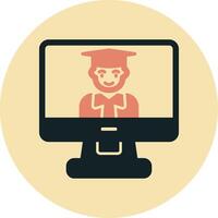 Online Learning Vector Icon