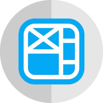 Layout Flat Scale Icon vector