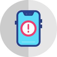 Error Flat Scale Icon vector