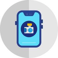 Camera Flat Scale Icon vector