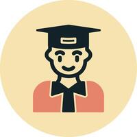 icono de vector de estudiante