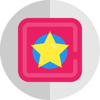 Star Flat Scale Icon vector