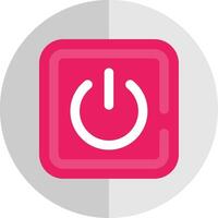 Power on Flat Scale Icon vector