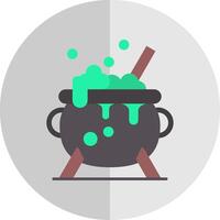 Cauldron Flat Scale Icon vector