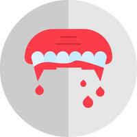 Teeth Flat Scale Icon vector