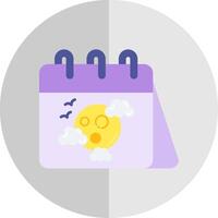 Calender Flat Scale Icon vector