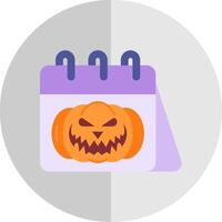 Halloween Flat Scale Icon vector