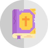 Biblia plano escala icono vector