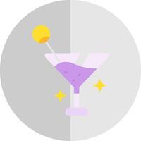 bebida plano escala icono vector