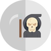 muerte plano escala icono vector