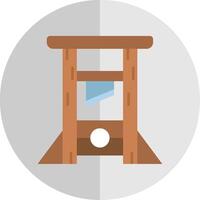 Guilotine Flat Scale Icon vector