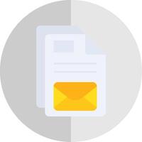 Email Flat Scale Icon vector