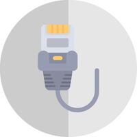 Ethernet Flat Scale Icon vector