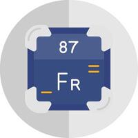 Francium Flat Scale Icon vector