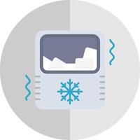 Ice maker Flat Scale Icon vector